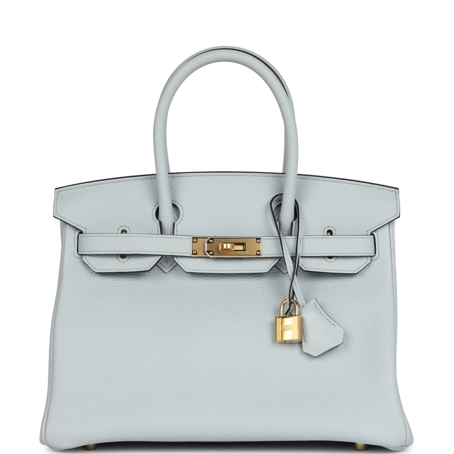 Hermes Birkin 30 Bleu Pale Togo Gold Hardware