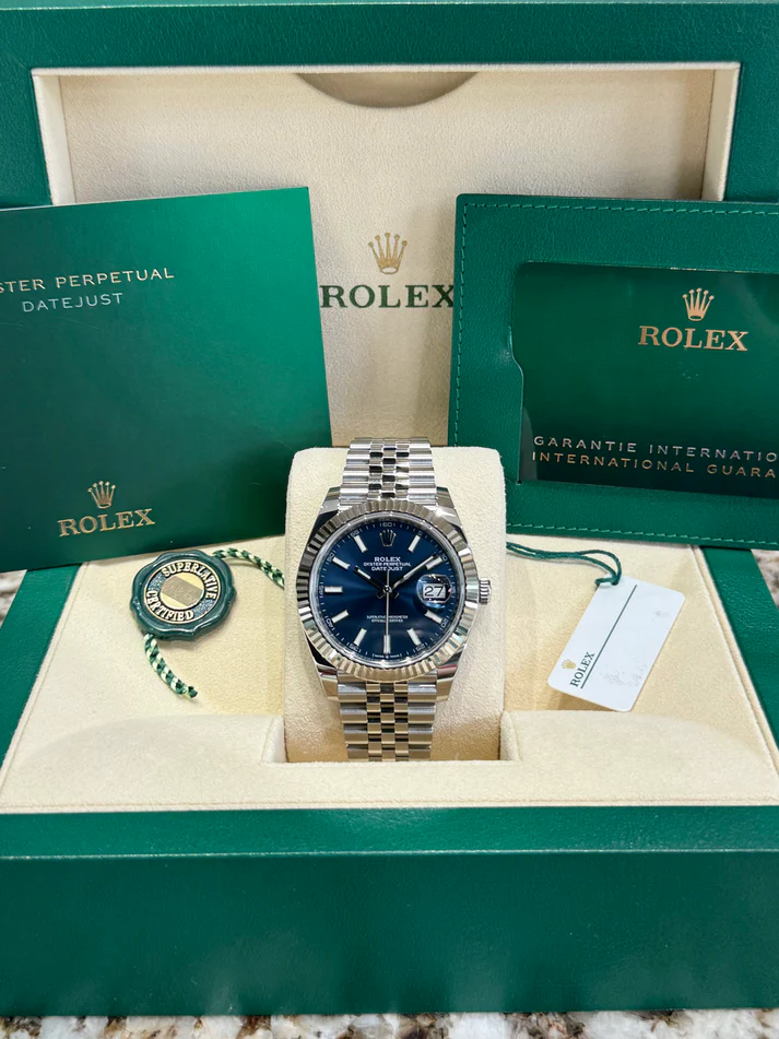 Rolex Datejust 41 Blue Dial Men's Watch 126334-0002