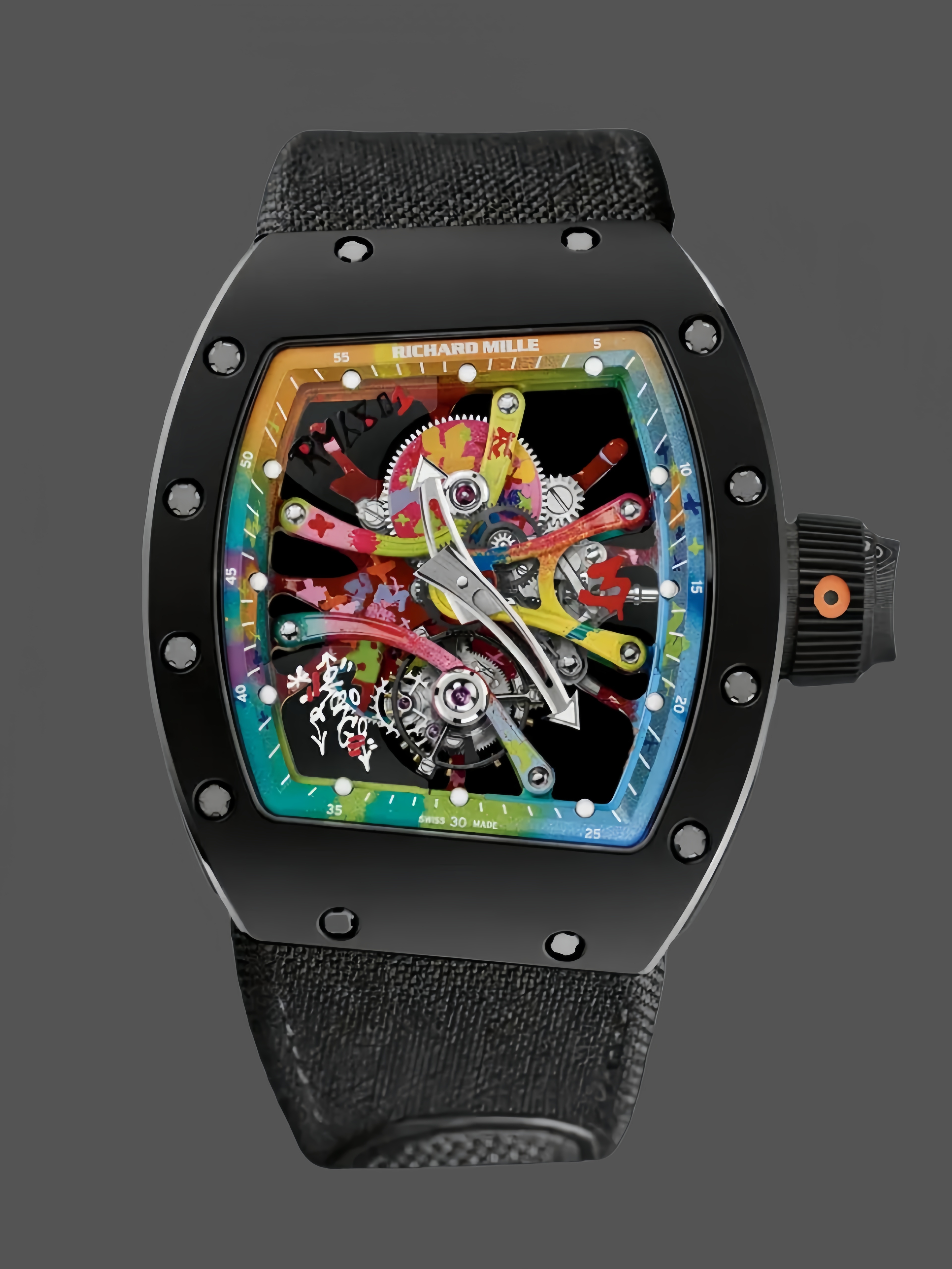 Richard Mille RM 68-01 Tourbillon Cyril Kongo Carbon Fiber Black