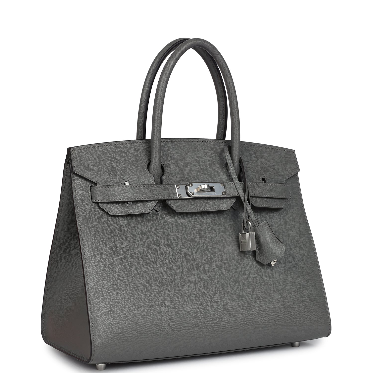 Hermes Birkin Sellier 30 Gris Meyer Madame Palladium Hardware