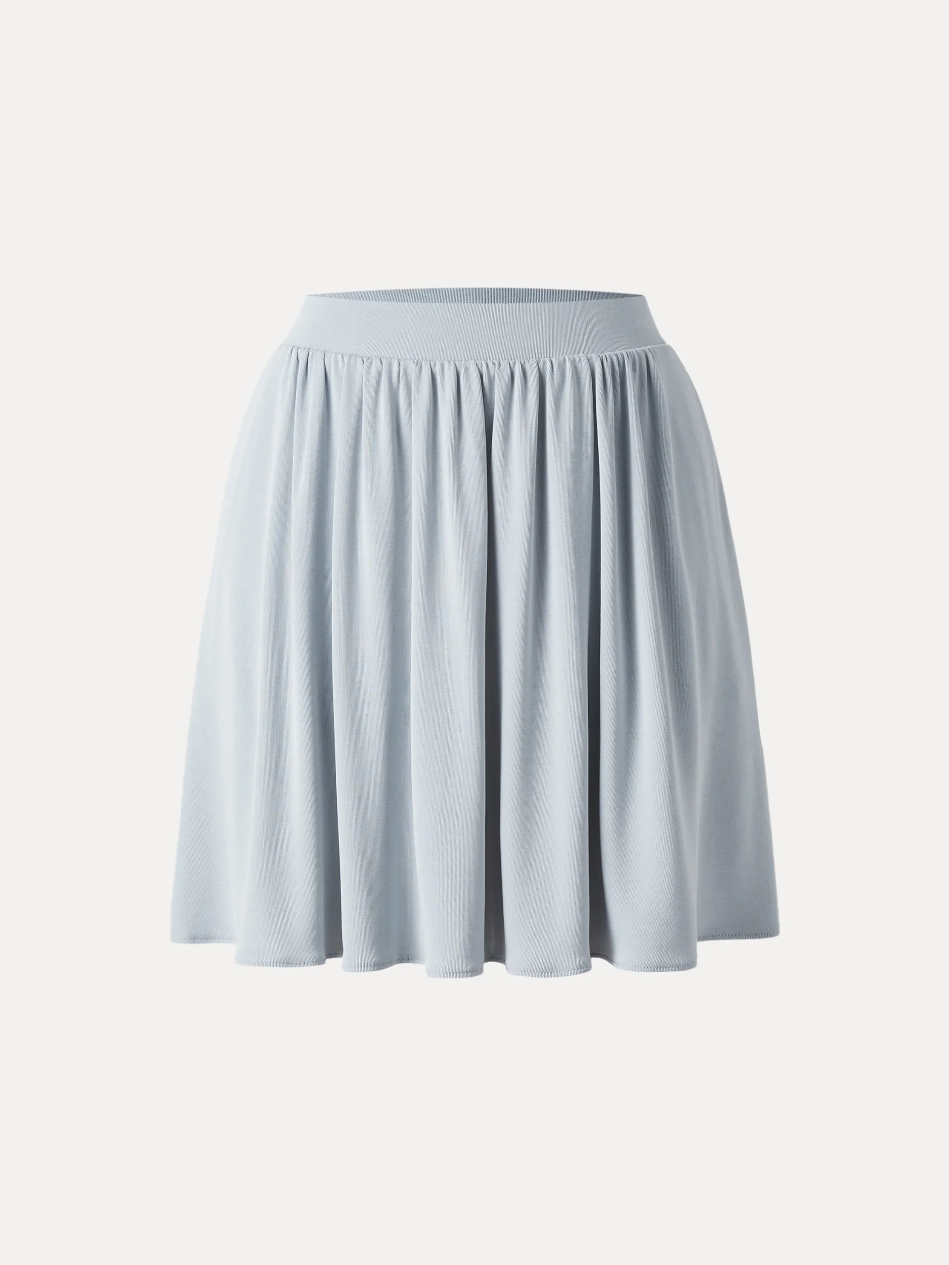 Sandwashed Mid Rise Pull-on Mini Skirt with Pockets