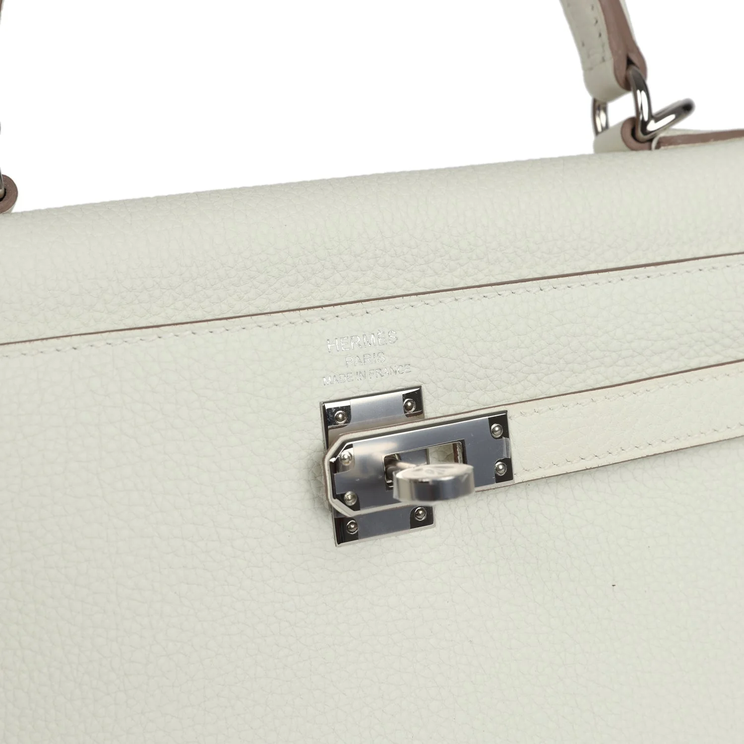 Hermes Kelly Retourne 25 Mushroom Togo Palladium Hardware