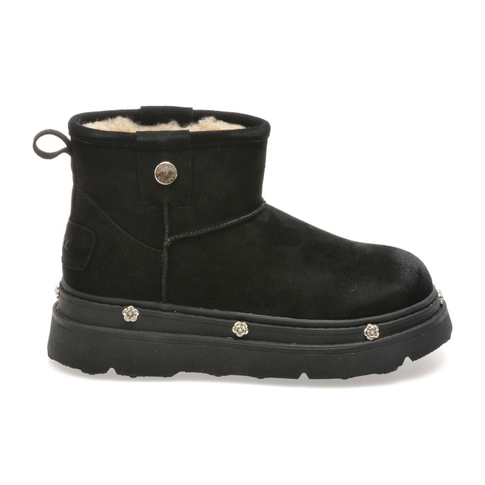 Ghete GRYXX negre, SX2602, din piele intoarsa