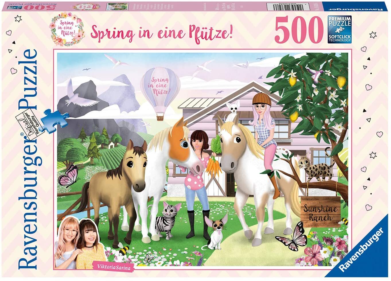 ViktoriaSarina and her friends Jump in a puddle 500 Piece Puzzle