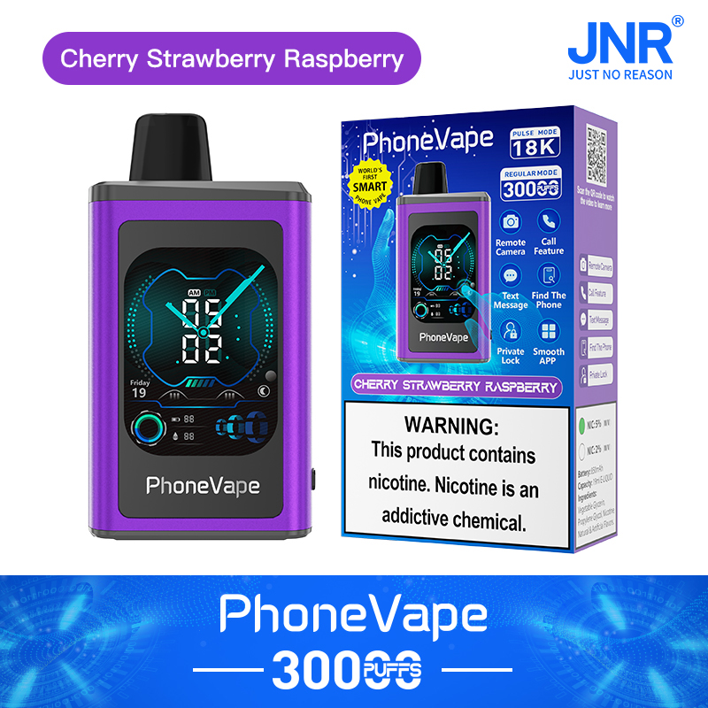 JNR PhoneVape 30K Disposable Vape-Cherry Strawberry Raspberry