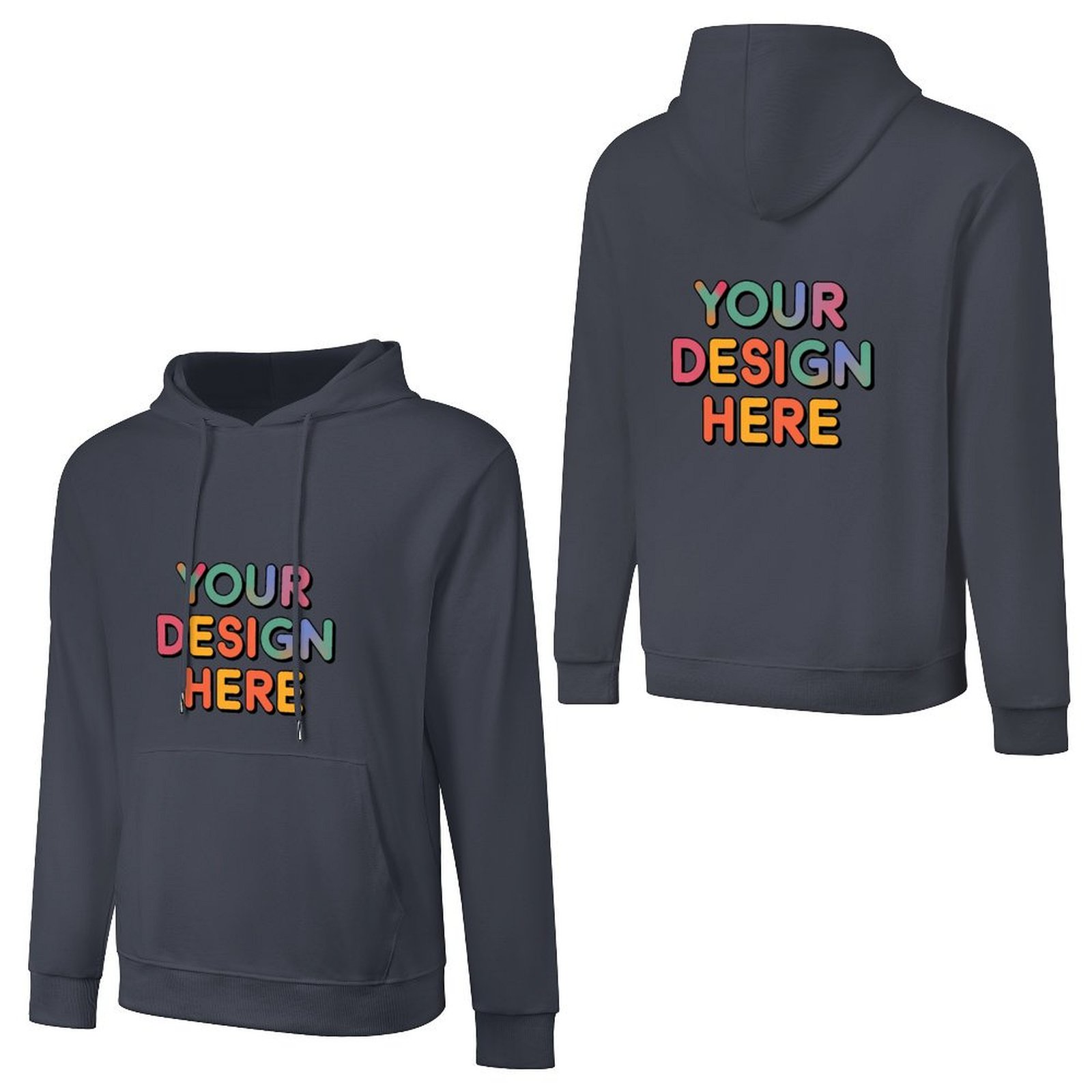 Personalized Custom Men’s 100% Cotton Hooded Sweater with Graphic Patterns