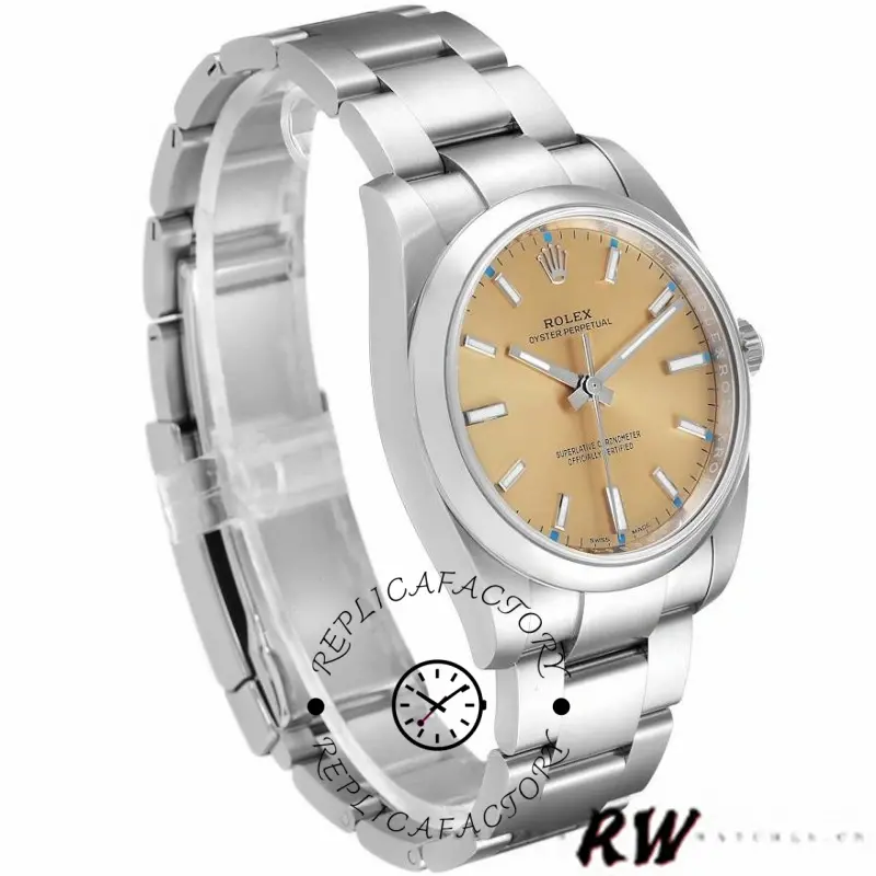 Rolex Oyster Perpetual 114200 White Grape Index Dial 34mm Unisex Replica watch