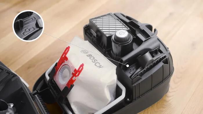 BOSCH - SERIE 4 ASPIRAPOLVERE CON SACCO PROHYGIENIC-Black,White