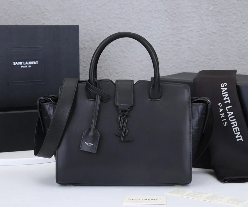 Ysl Monogram Cabas Downtown Leather Bag