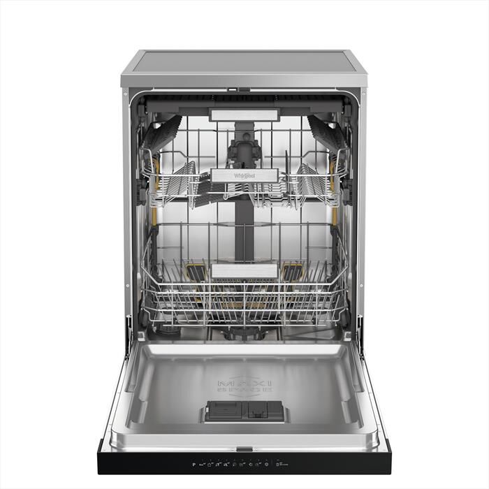 WHIRLPOOL - Lavastoviglie MAXISPACE W7F HP43 X Classe C 15 cop-Stainless steel