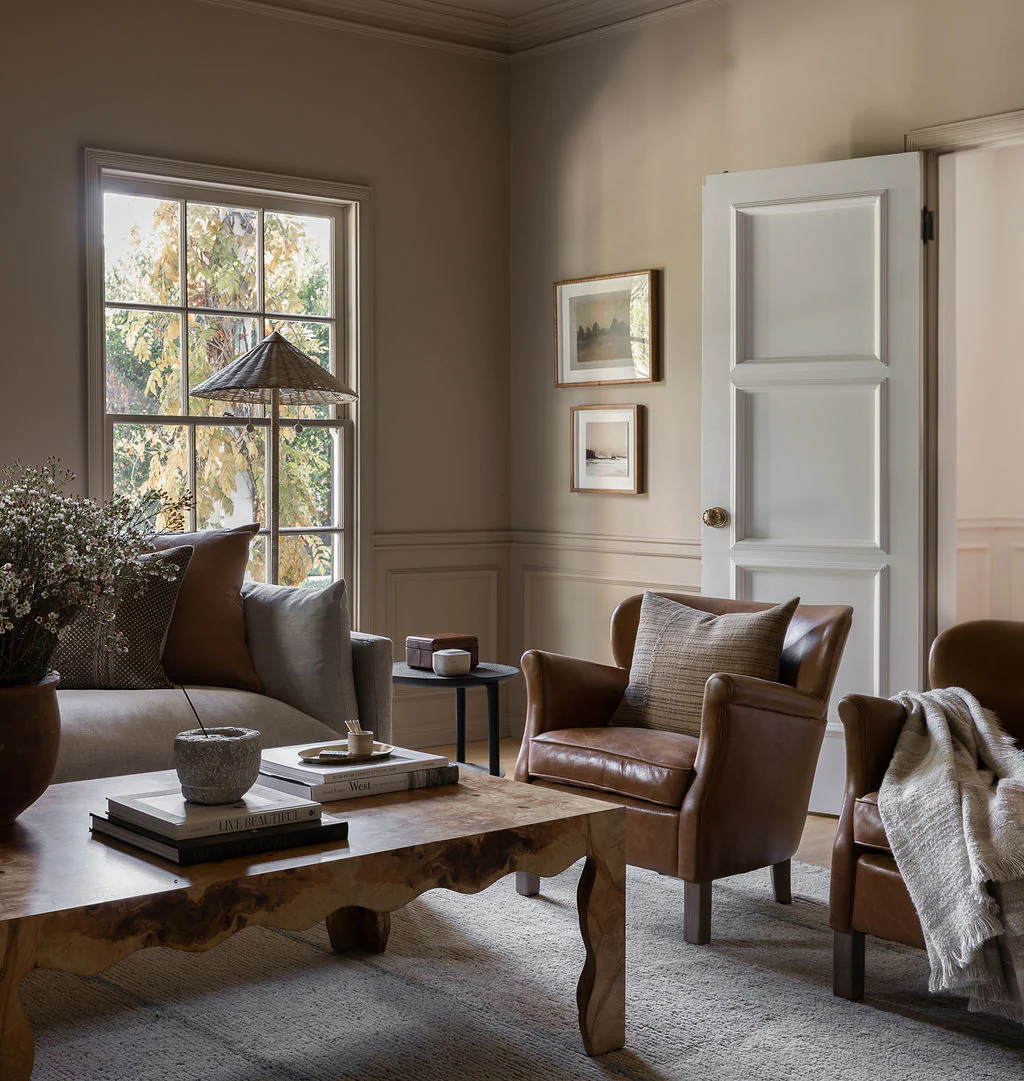 Melvin Petite Leather Lounge Chair