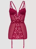 Lovehoney Plus Size Parisienne Black Lace Plunge Chemise