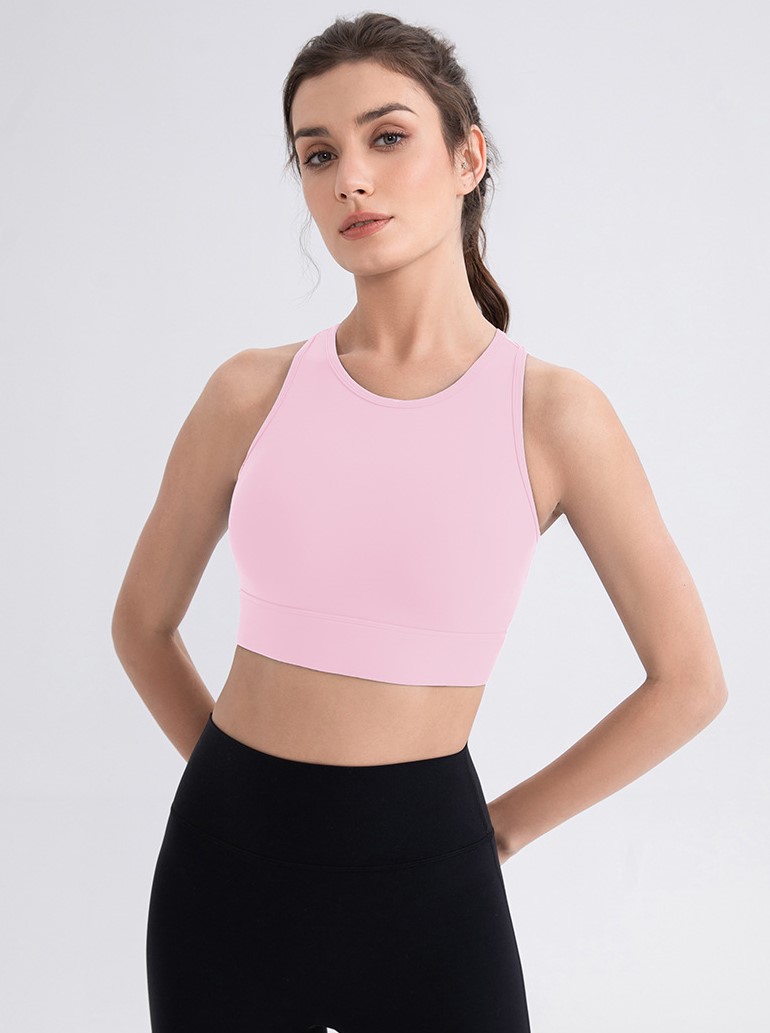 Women's Lycra Yoga Bra, High-Intensity Shock-Proof Sports Vest, High-Elasticity Running Fitness Underwear