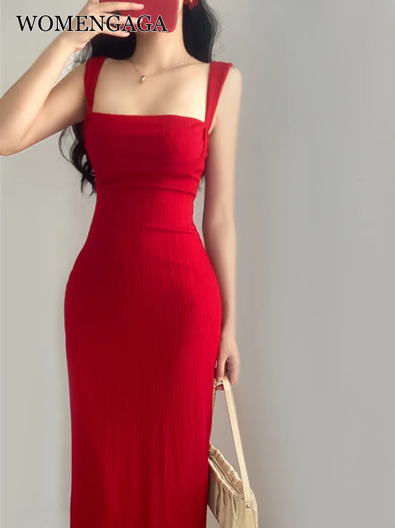 Red Dress Mini Summer 2023 New Sexy Short Female Dress Elegant Hot Sexy Korean Women Dresses Sweet 2023 94S6
