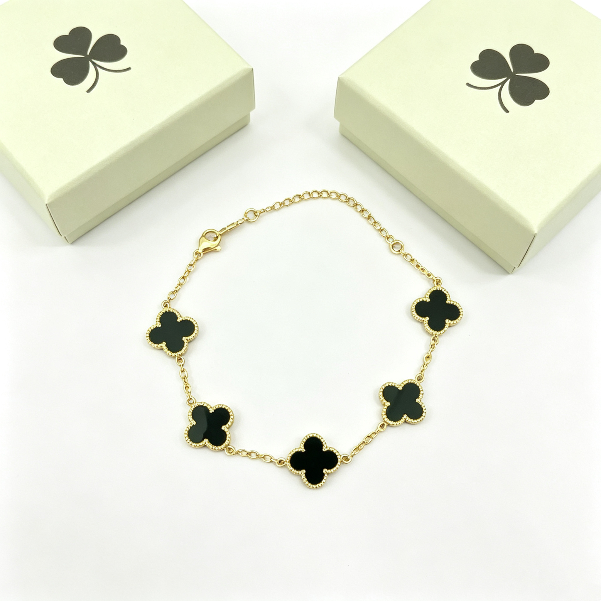 S—Five-Row Metal Bracelet