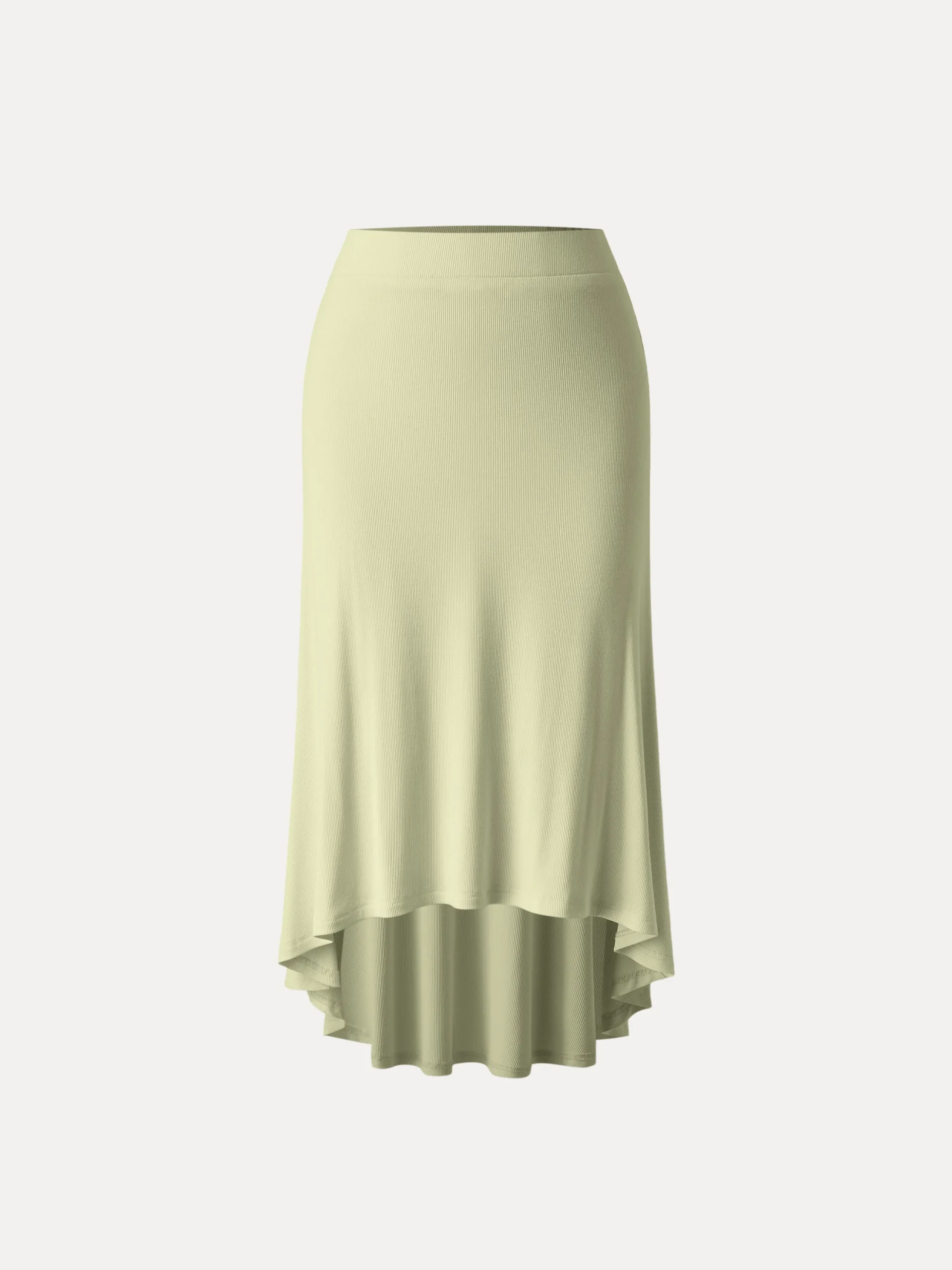 Coastal Flowy High-low Midi Skirt