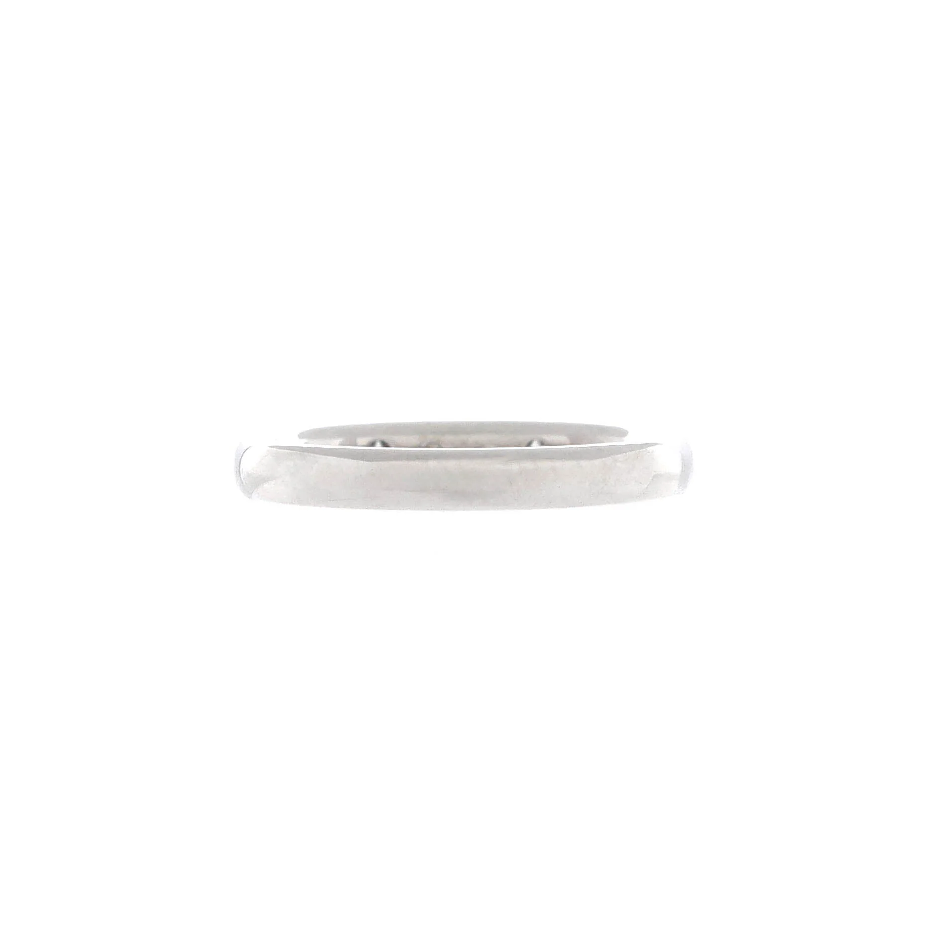 Tendrement Etoiles Wedding Band Ring Platinum with 3 Diamonds 2.5mm