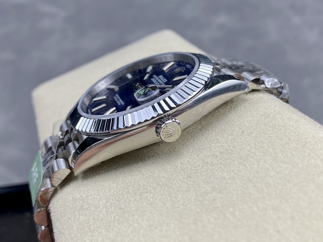 Rolex Datejust 41mm Stainless Steel 126334 Blue Index Jubilee Men's Watch