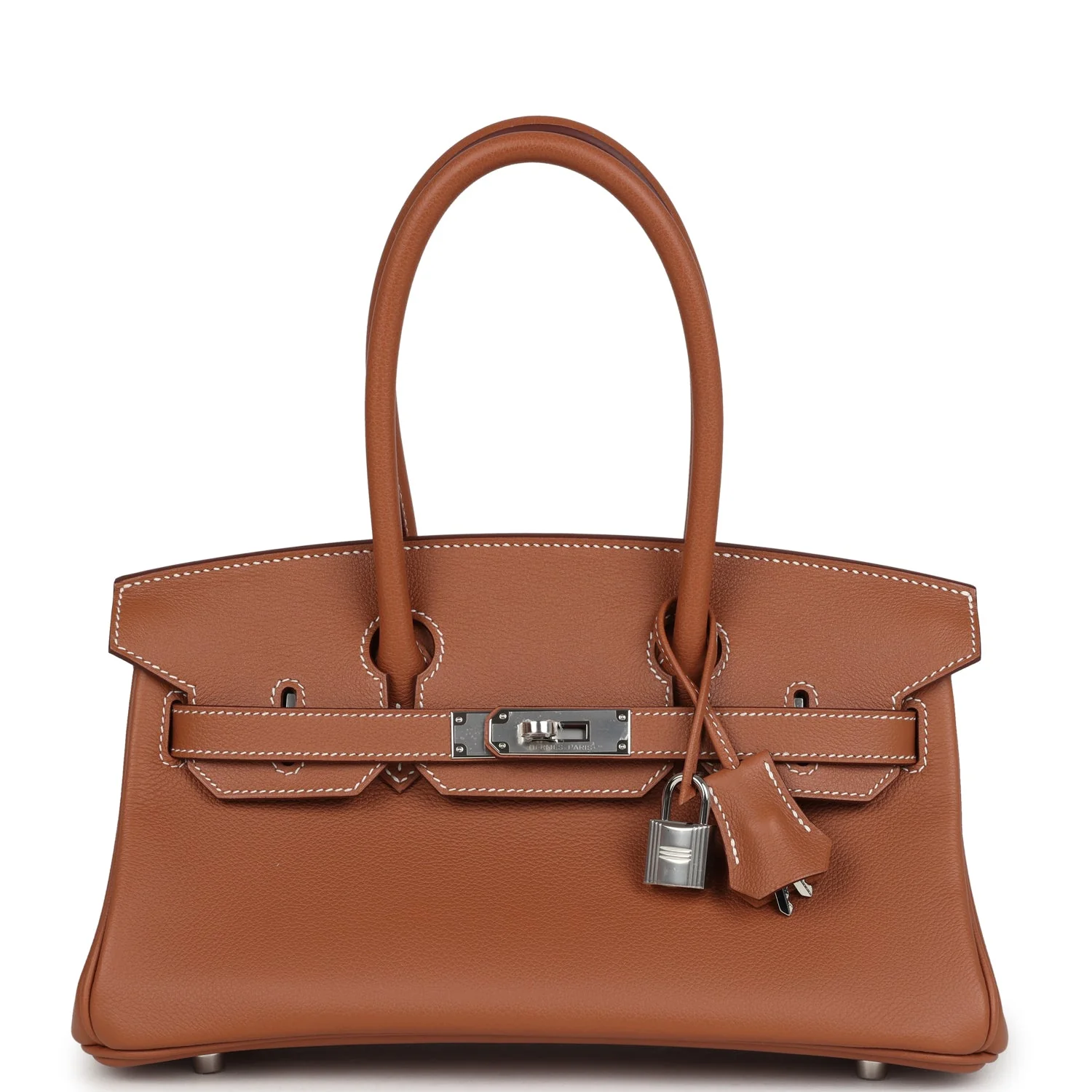 Hermes Shoulder Birkin Light 29 Gold Evercolor Palladium Hardware