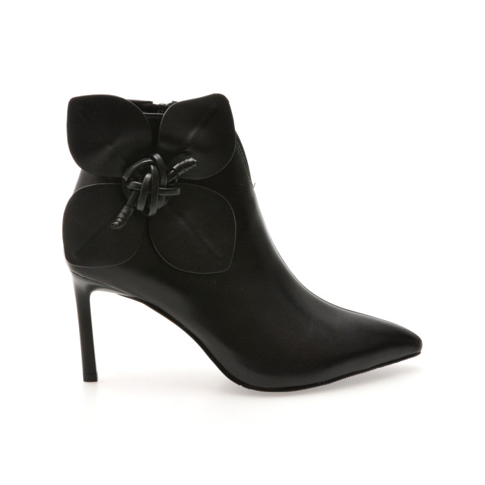 Botine elegante EPICA negre, 4B434, din piele naturala