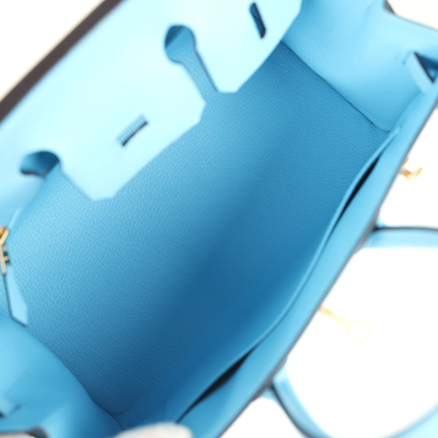 Hermes Birkin Sellier 25 Celeste Epsom Gold Hardware
