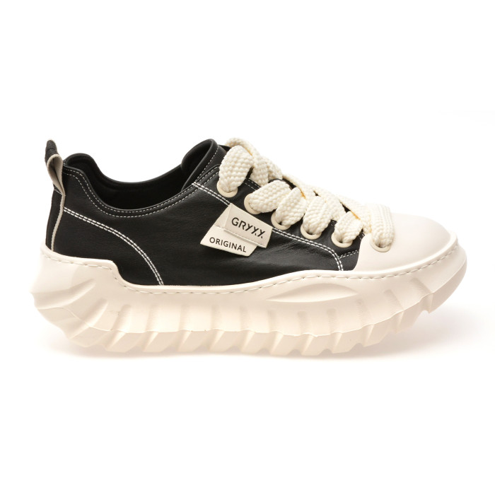Pantofi sport GRYXX negri, LN52, din piele naturala