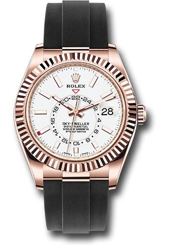Rolex,Sky-Dweller Everose Gold Sky-Dweller Watch - White Index Dial - Oysterflex Bracelet - 2020 Release - 326235 wi