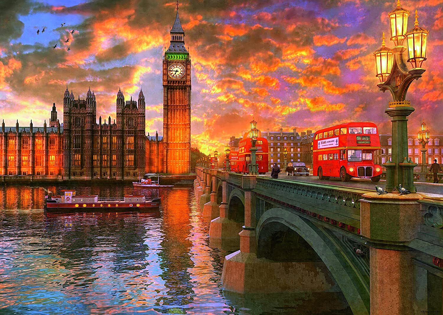 Westminster Sunset 1000 Piece Puzzle