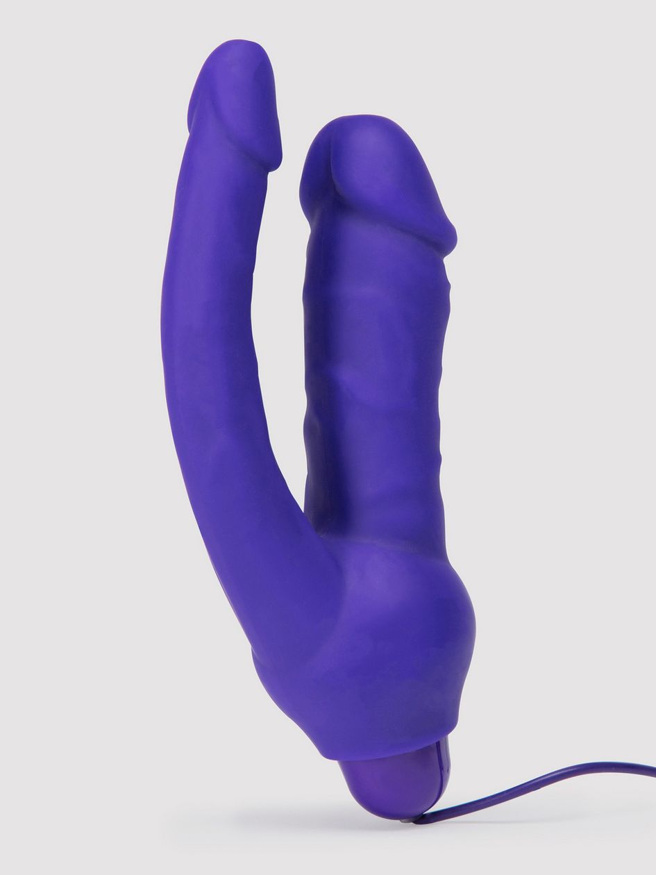 Double O Heaven 10 Function Vibrating Silicone Double Penetration Dildo