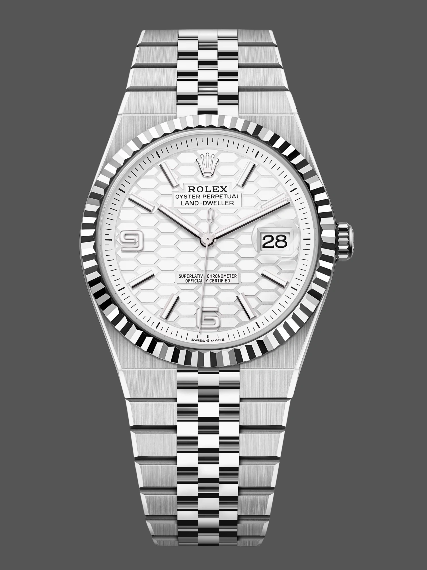 Rolex Land-Dweller 40 Oyster, 40 mm, Oystersteel and white gold M127334-0001