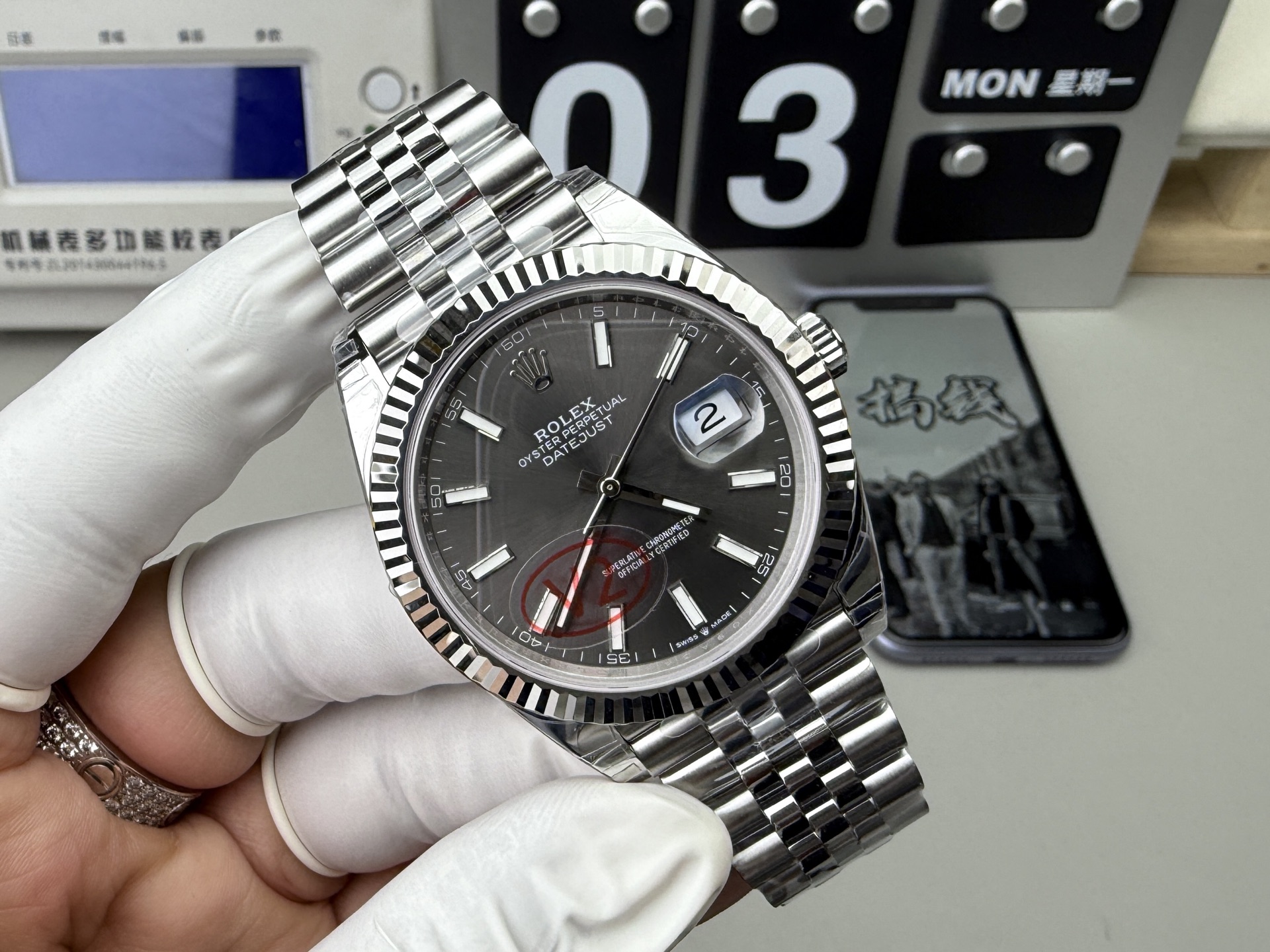 VS Factory Rolex Datejust 41mm Gray Dial V2