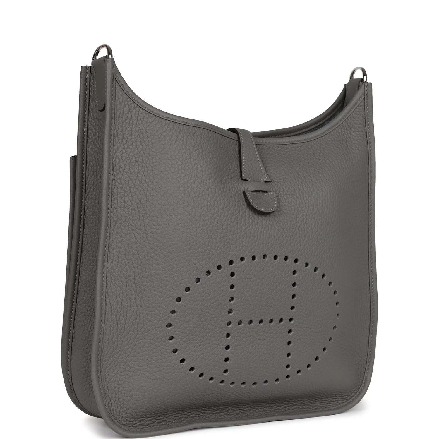 Hermes Evelyne III PM Gris Meyer Clemence Palladium Hardware