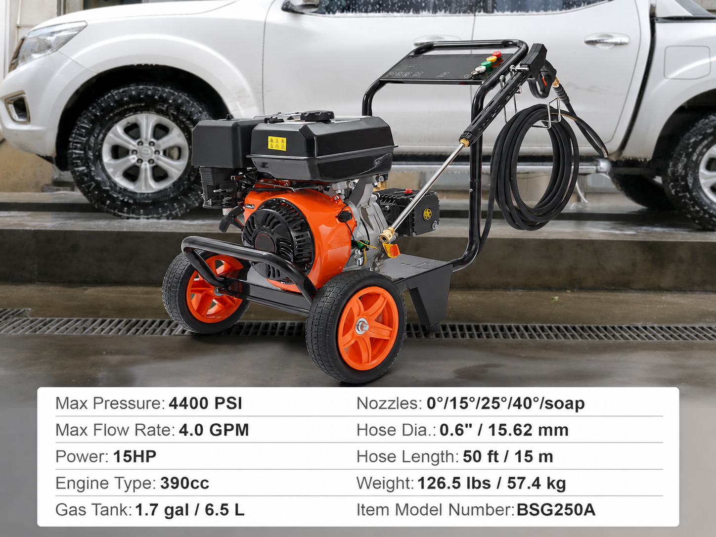 🔥Clearance Sale🔥4400 PSI Gas Pressure Washer – Heavy-Duty Outdoor Cleaning Machine
