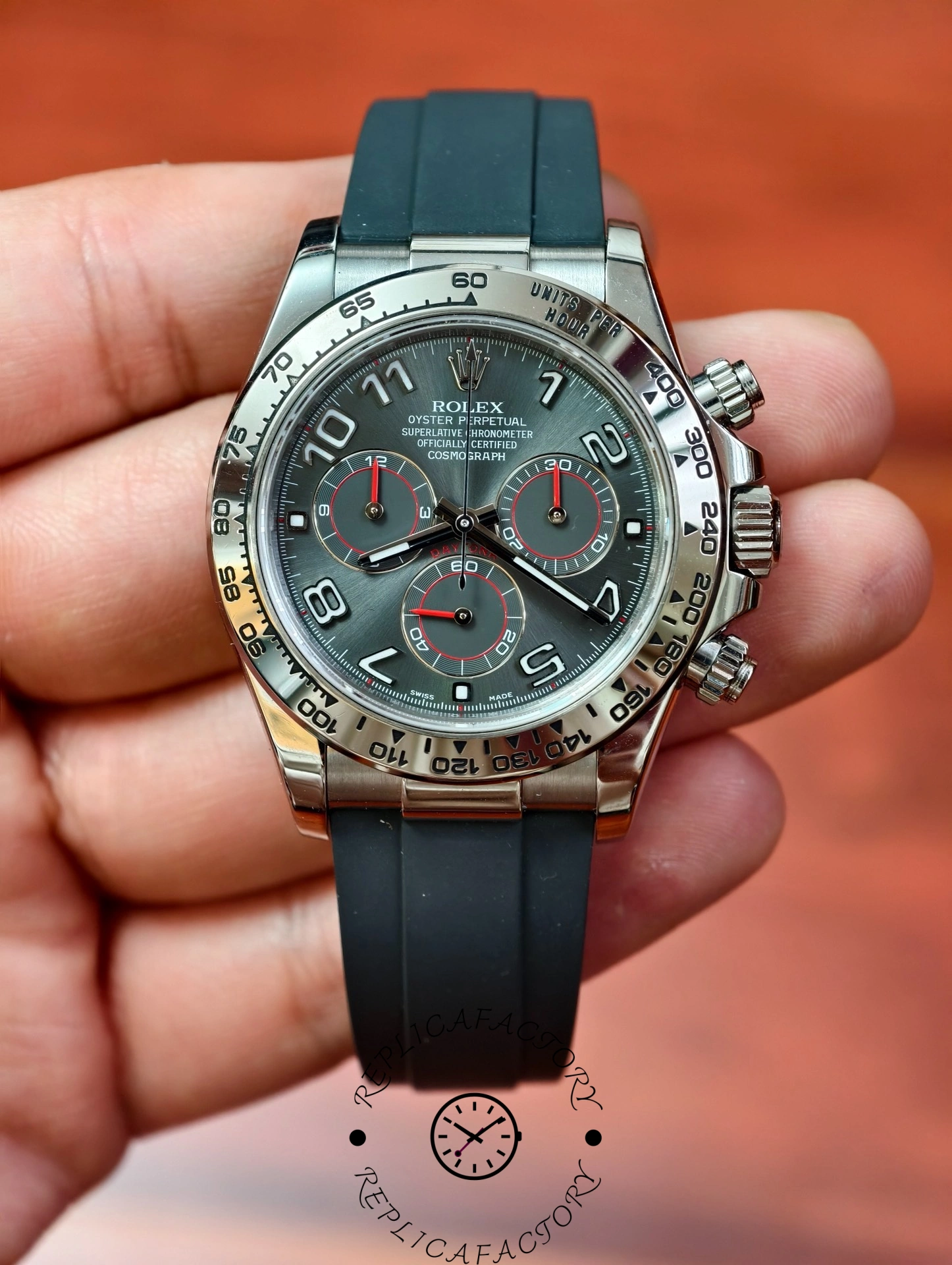 Rolex Cosmograph Daytona 116519 Grey Dial 40mm Mens Replica Watch