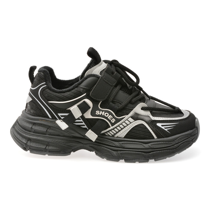 Pantofi sport SELECTION KIDS negri, 532208, din piele ecologica