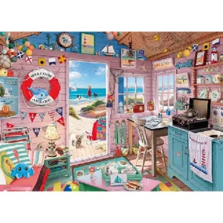 My Haven No. 7 The Beach Hut 1000 Piece Puzzle
