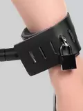 Bondage Boutique Expandable Spreader Bar with Leather Cuffs
