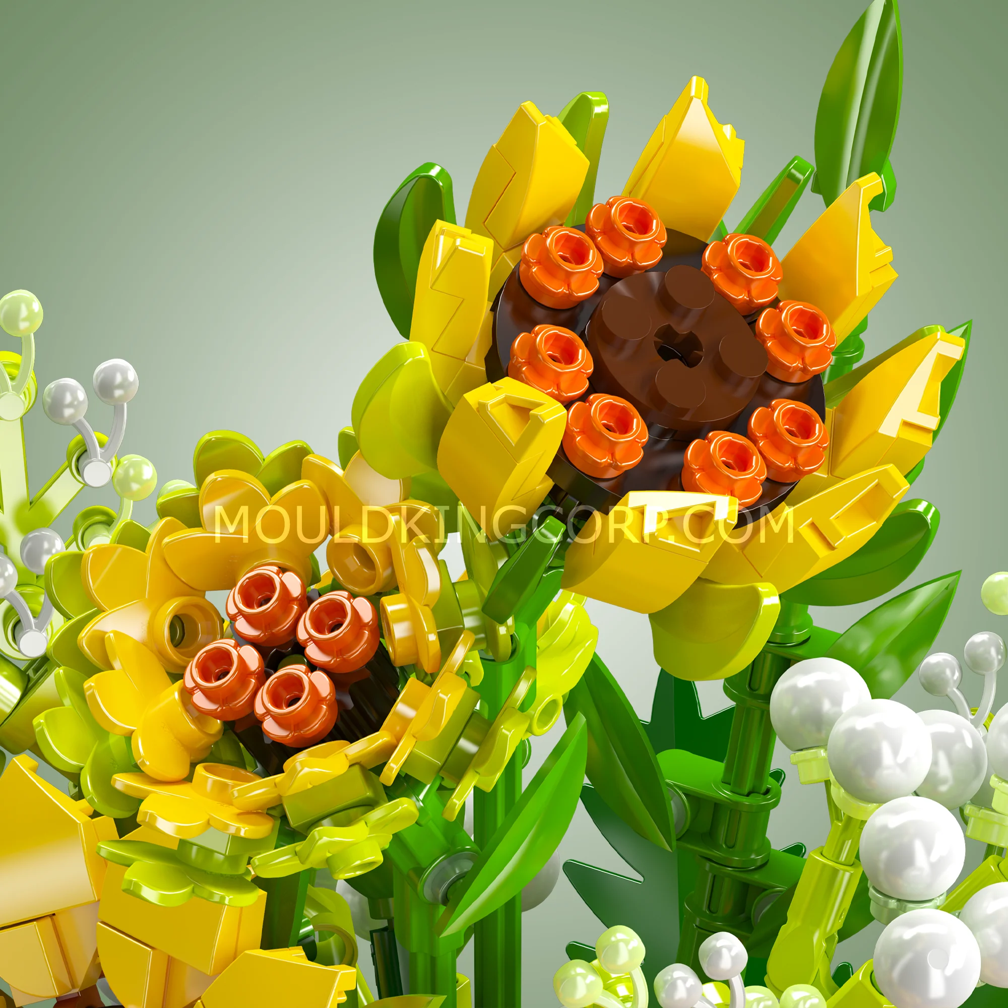 Mould King 24110 Sunflower Potted Building Set | 1,047 Pcs