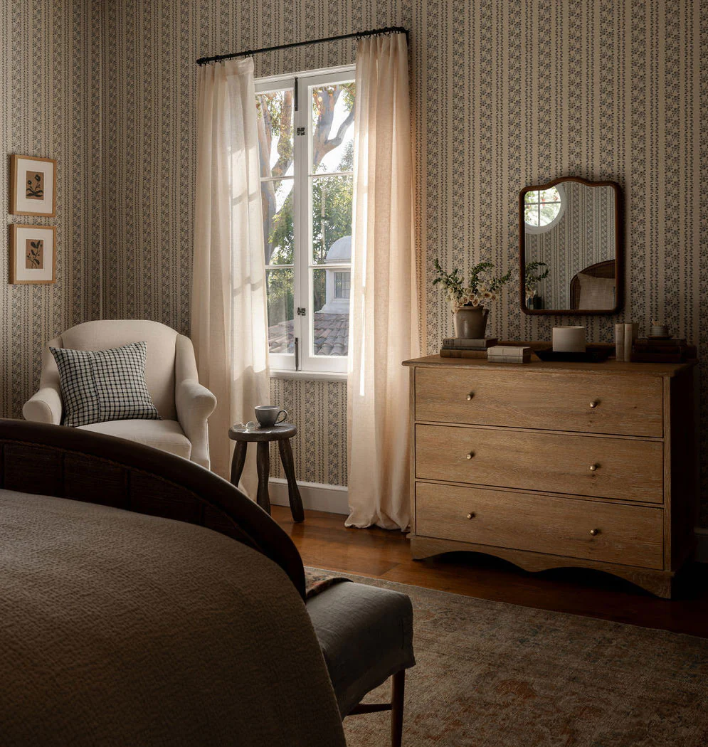 Marisol Stripe Grasscloth Wallpaper