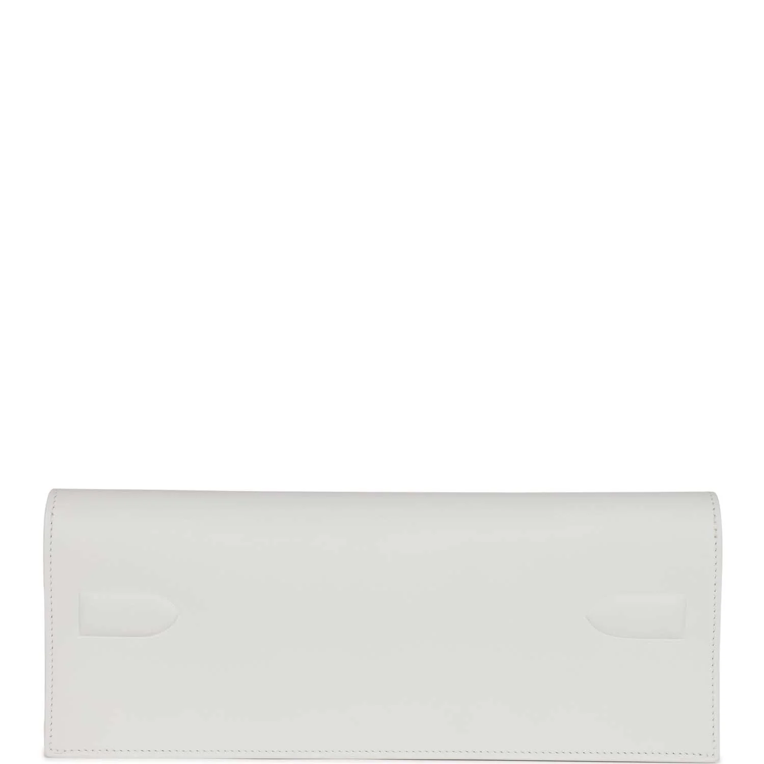 Hermes Shadow Kelly Cut New White Swift