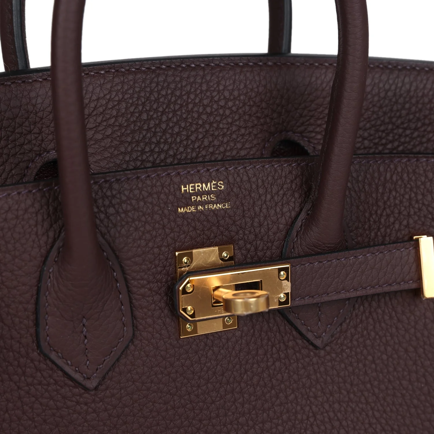 Hermes Birkin 25 Rouge Sellier Togo Gold Hardware