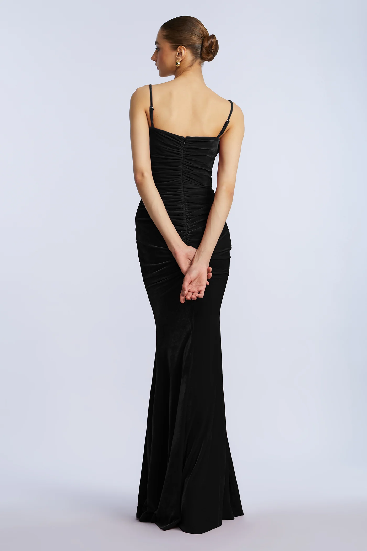 Ruffle Velvet Gown