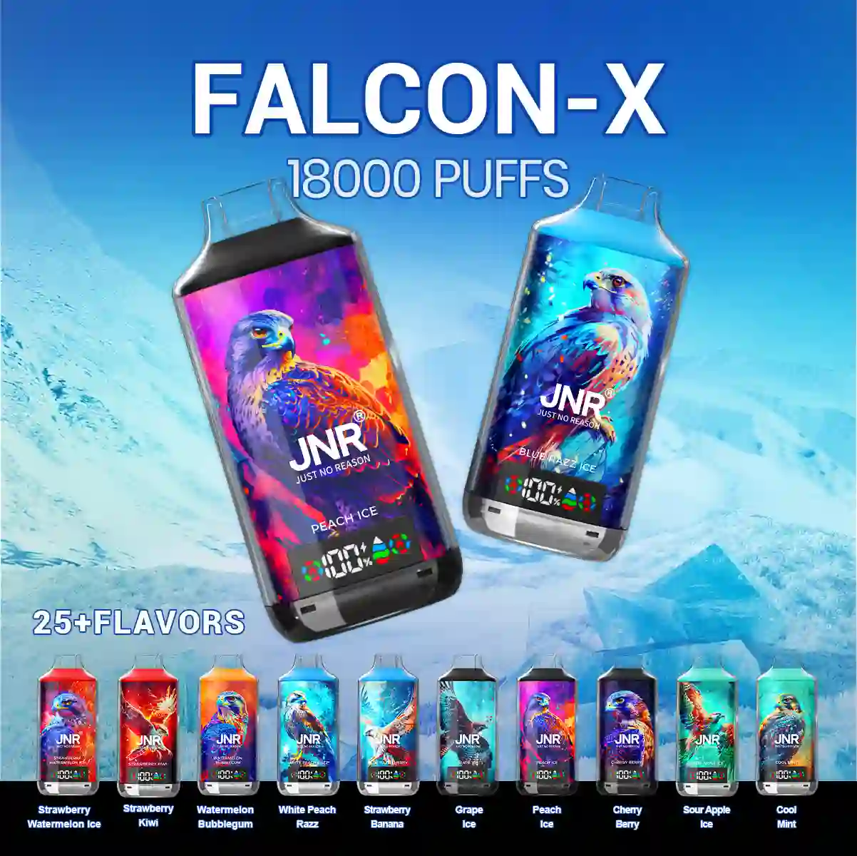 Falcon X 18000 Puffs Disposable Vape - JNR Vape Puff