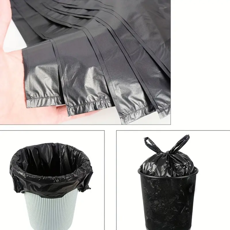 300 garbage bags, black disposable garbage bags