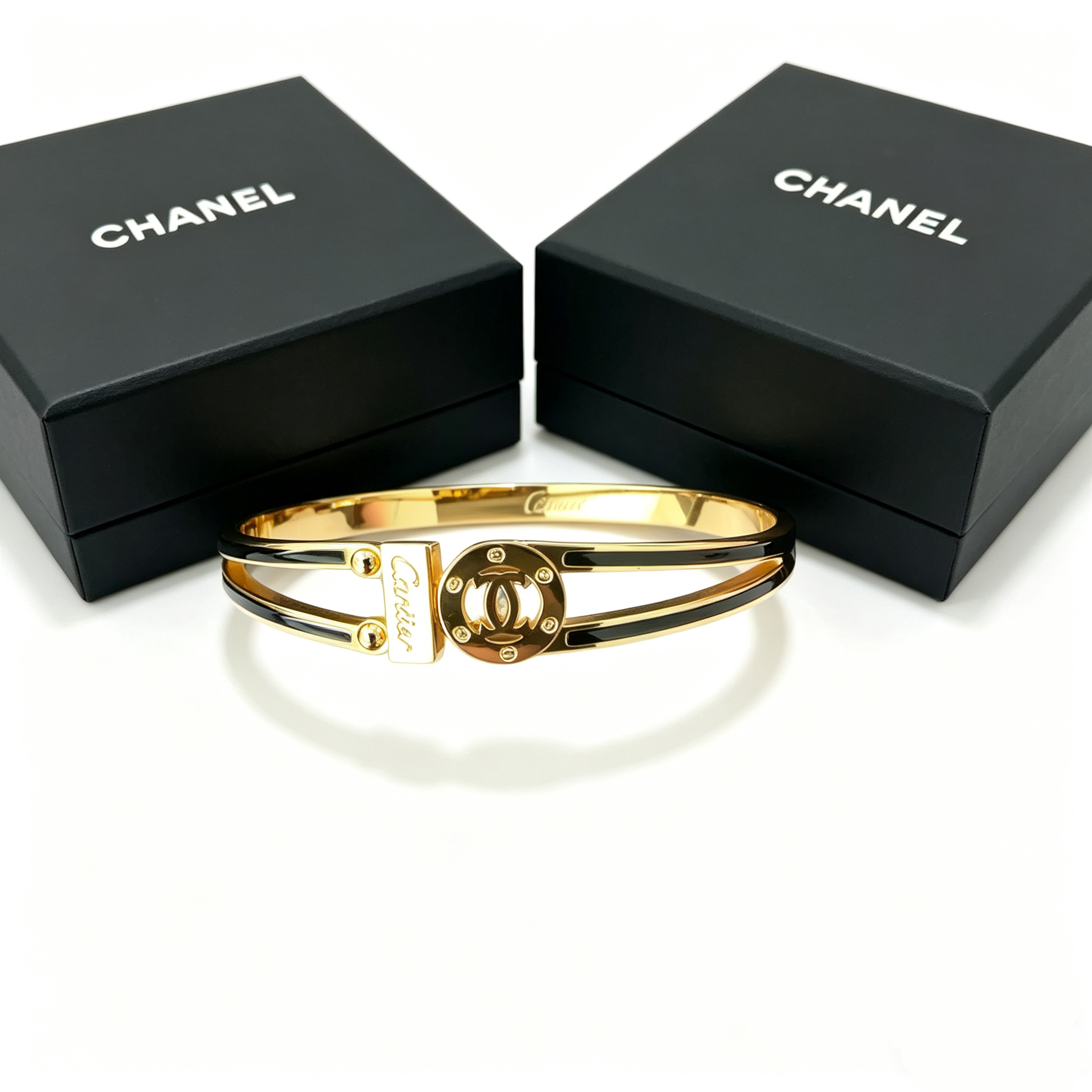 C—Double-layer metal bangle style 2
