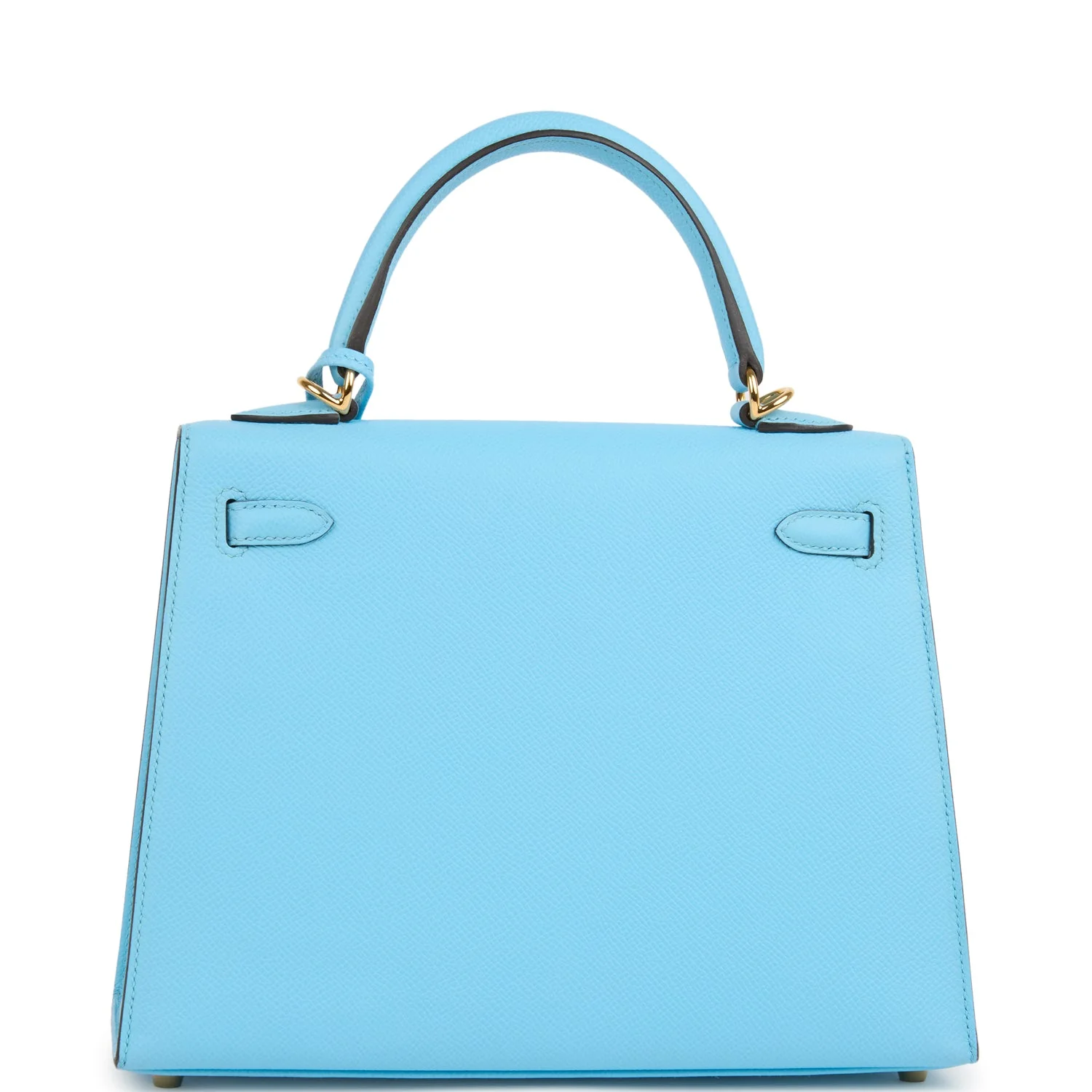 Hermes Kelly Sellier 25 Celeste Epsom Gold Hardware