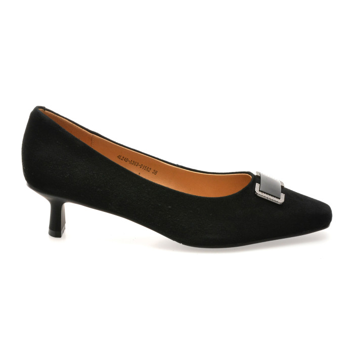 Pantofi eleganti FLAVIA PASSINI negri, 4L248, din piele intoarsa