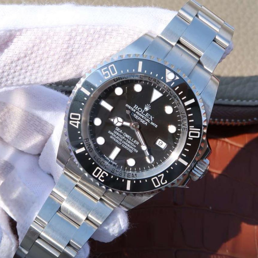 Deepsea Black Dial Oyster Steel 44mm