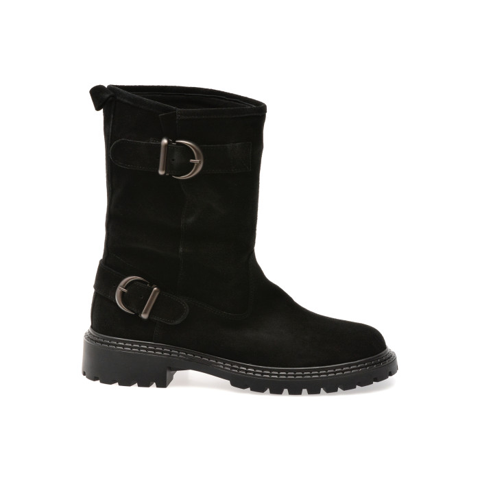 Ghete EPICA negre, 4842526, din piele intoarsa