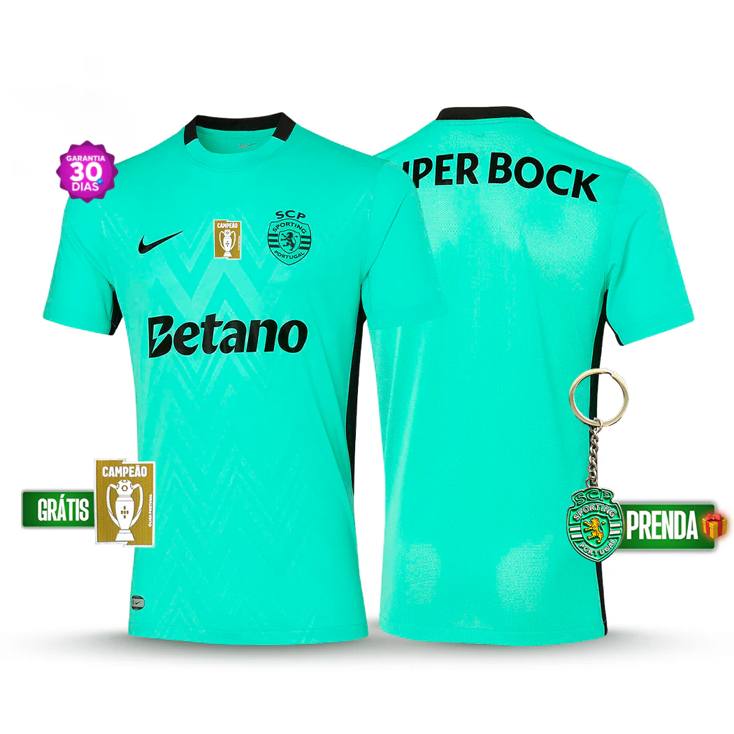 Camisola Sporting Terceiro Verde 2025/26 - LAN?AMENTO! ????